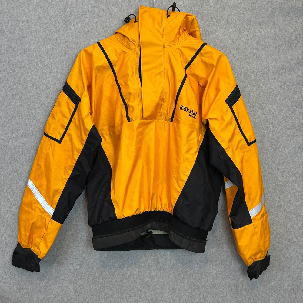 Kokatat Gore-Tex Paddling Anorak Jacket Orange Black Technical Shell Mens Small
